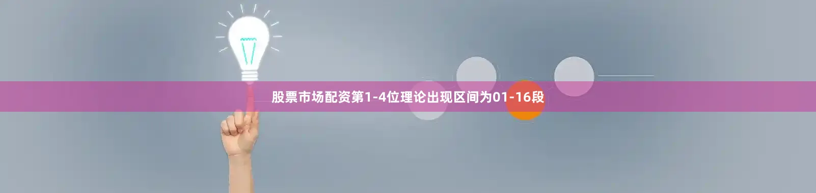 股票市场配资第1-4位理论出现区间为01-16段